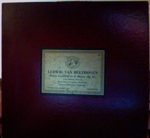 Ludwig Van Beethoven Piano Concerto In D Major Op. 61