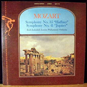 Wolfgang Amadeus Mozart ‎– Symphony No. 35 ''Haffner'' / Symphony No. 41 ''Jupiter''