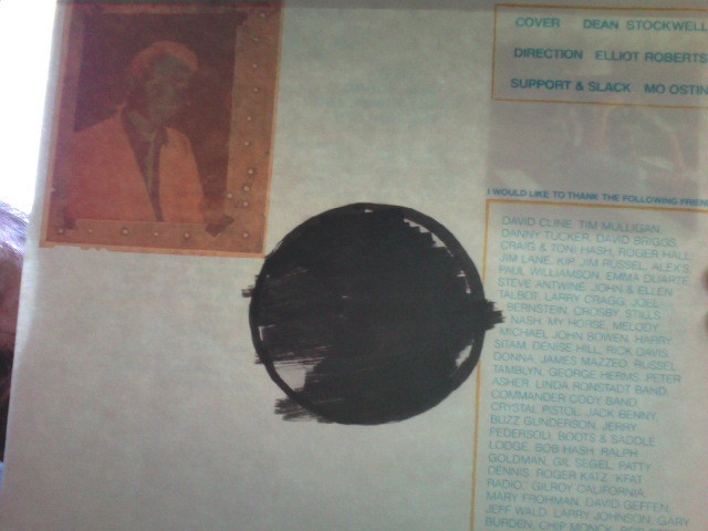 Back of album sleeve