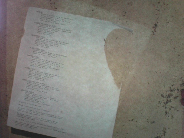 Back of album sleeve