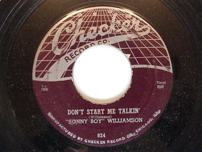 Sonny Boy Williamson 'Don't Start me Talkin'/All My Love In Vain'