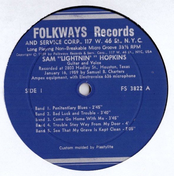 LIGHTNIN' HOPKINS - Lightnin' Hopkin [Vinyl] Lightnin' Hopkin - Disque 33T
